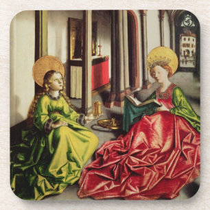 St. Mary Magdalene and St. Catherine of Alexandria Beverage Coaster