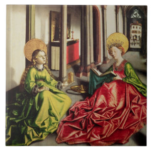 St. Mary Magdalene and St. Catherine of Alexandria Ceramic Tile