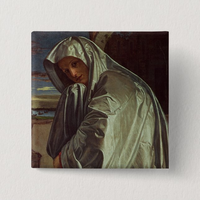 St. Mary Magdalene Approaching the Sepulchre Button (Front)