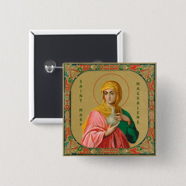St. Mary Magdalene as a Myrrhbearer (ORX 01) Button (Front & Back)