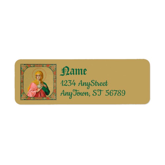 St. Mary Magdalene as a Myrrhbearer (ORX 01) Label (Front)