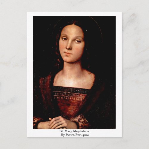 St Mary Magdalene By Pietro Perugino Postcard