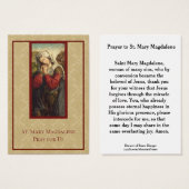 St. Mary Magdalene Catholic Holy Cards (Front & Back)