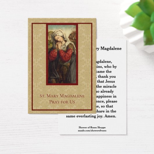 St. Mary Magdalene Catholic Holy Cards (Desk)