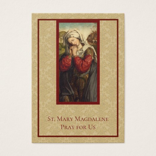 St. Mary Magdalene Catholic Holy Cards (Front)