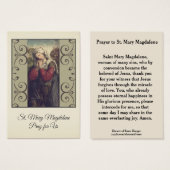 St. Mary Magdalene Catholic Prayer Holy Cards (Front & Back)