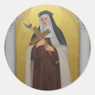 St. Mary Magdalene de Pazzi Carmelite Nun Classic Round Sticker