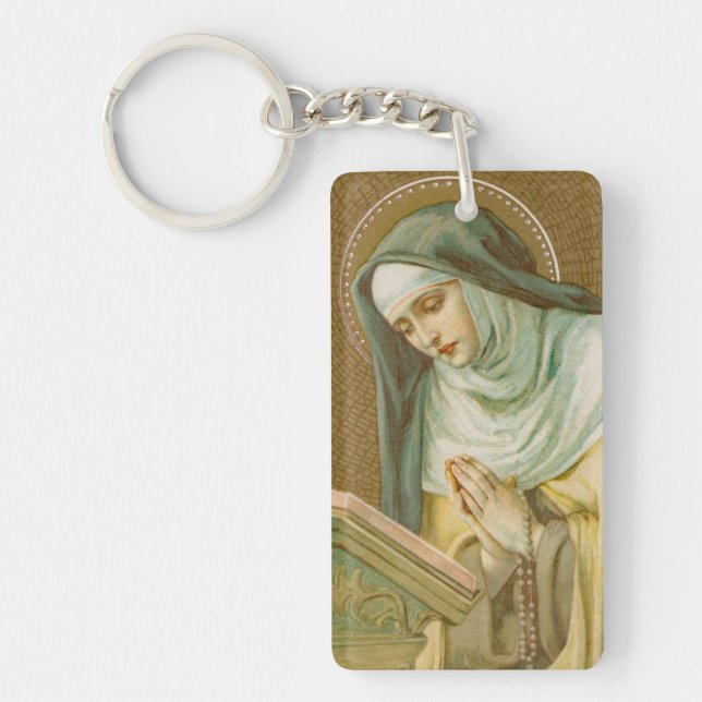 St Mary Magdalene de Pazzi (JM 45) Rectang Acrylic Keychain (Front)