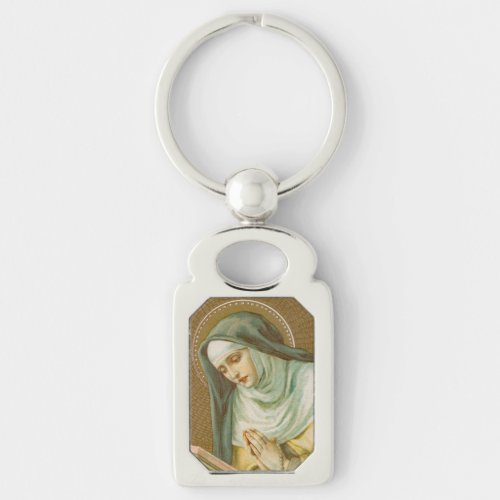 St Mary Magdalene de Pazzi JM 45 Rectang Metal Keychain