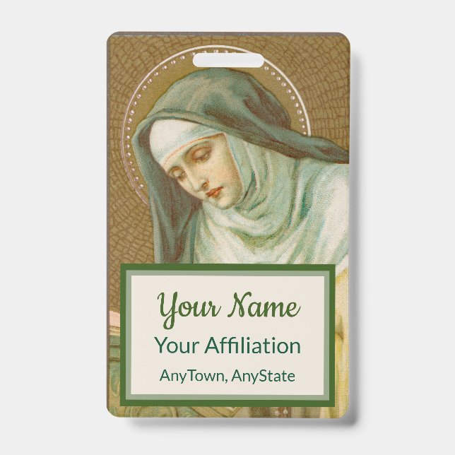 St. Mary Magdalene de Pazzi (JM 45) (Style 2) Badge (Front)