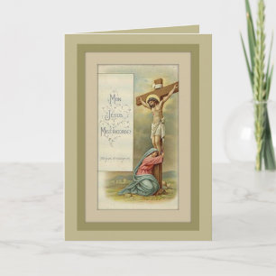St. Mary Magdalene Feast Day July 22 Letterpress Thank You Card