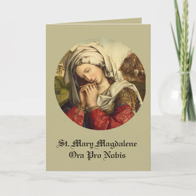 St. Mary Magdalene Feast Day July 22 Thank You Card | Zazzle