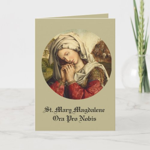 St Mary Magdalene Feast Day July 22 Thank You Card