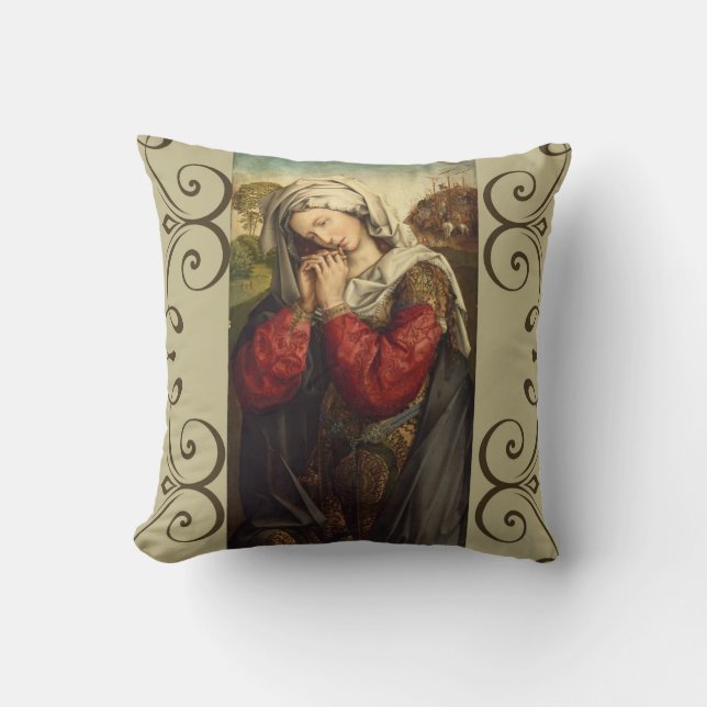 St. Mary Magdalene Feast Day July 22 Throw Pillow (Front)