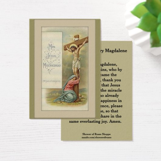 St. Mary Magdalene HOLY CARD (Desk)