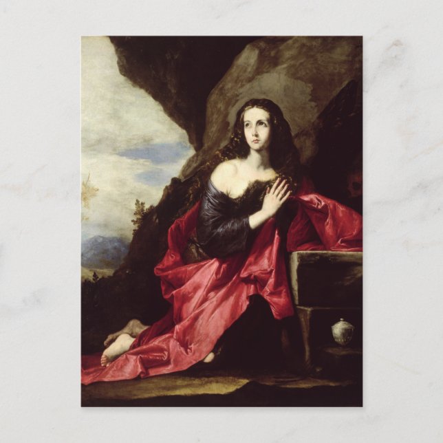 St. Mary Magdalene or St. Thais in the Desert Postcard (Front)