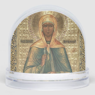 St. Mary Magdalene Orthodox Christian Icon Snow Globe