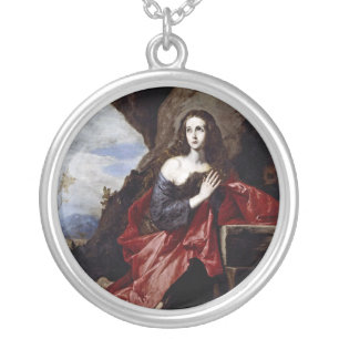 St. Mary Magdalene Silver Plated Necklace