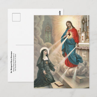 St. Mary Margaret Alacoque Patron Saint of Postcard