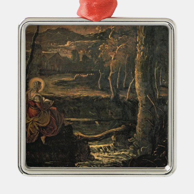 St. Mary of Egypt in the Wilderness Metal Ornament (Front)