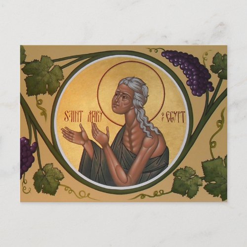 St Mary of Egypt Prayer Card