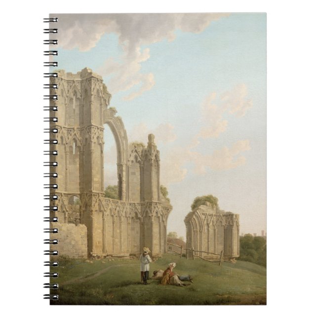 St Mary's Abbey, York, c.1778 (oil on canvas) Notebook (Front)