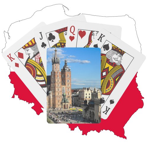 St Marys Basilica Krakow Poland Photo Playing Cards