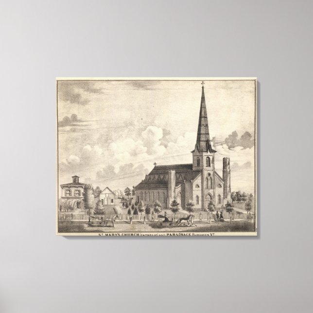 St Mary's Catholic Church Canvas Print (Front)