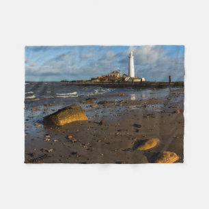 St. Mary'S Island   Whitley, England Fleece Blanket