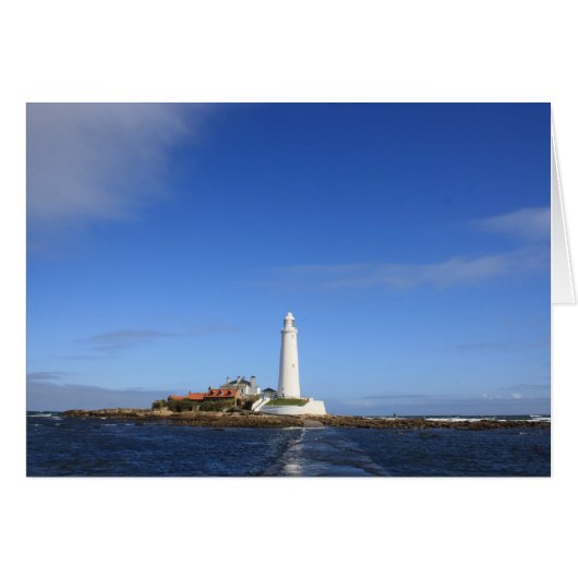 st mary's Lighthouse card (Front Horizontal)