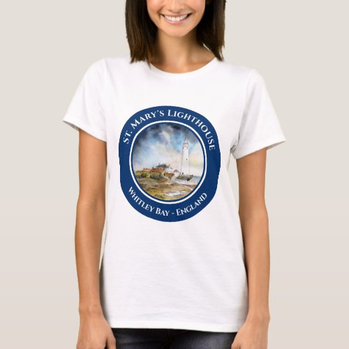 St Marys Lighthouse Whitley Bay North East England T_Shirt