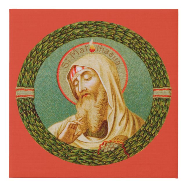 St. Matthew the Apostle (JMAS 08) Faux Canvas Print (Front)