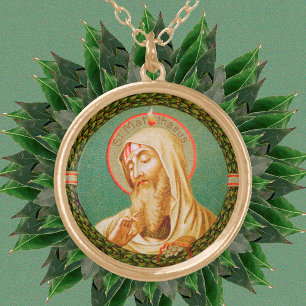 St. Matthew the Apostle (JMAS 08) Round Gold Plated Necklace
