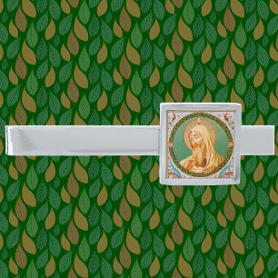 St. Matthew the Apostle (JMAS 08) Silver Finish Tie Bar