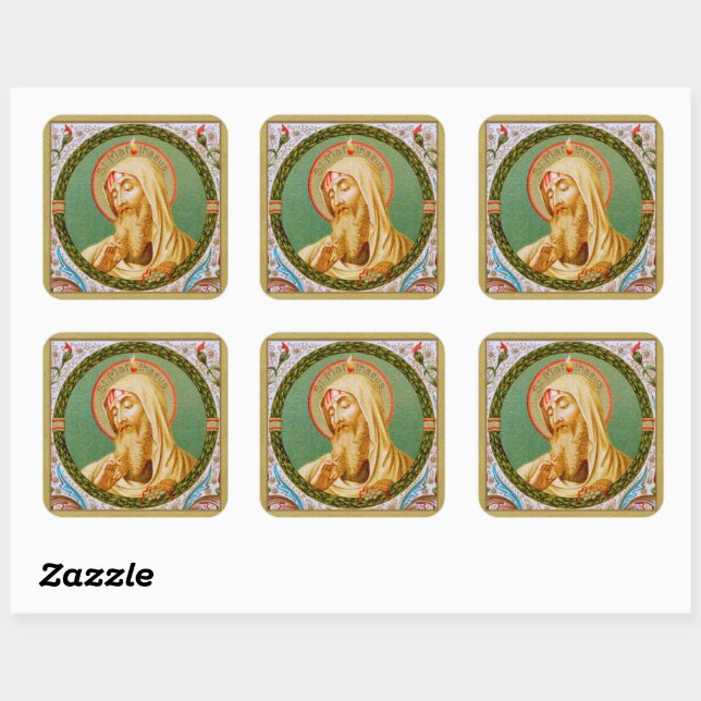 St. Matthew the Apostle (JMAS 08) Square Sticker (Sheet)