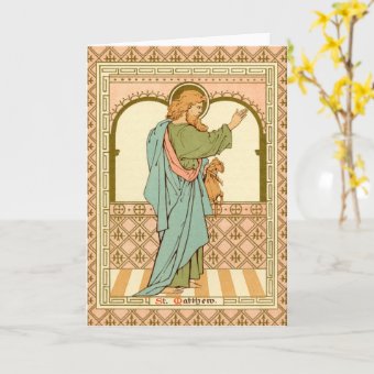 St. Matthew the Apostle (RLS 10) Blank Greeting Card | Zazzle