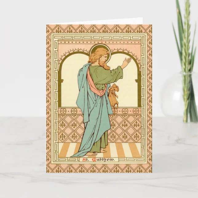 St. Matthew the Apostle (RLS 10) Blank Greeting Card | Zazzle