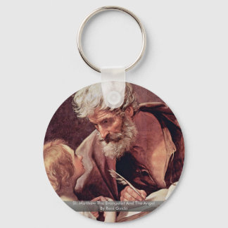 St. Matthew The Evangelist And The Angel Keychain