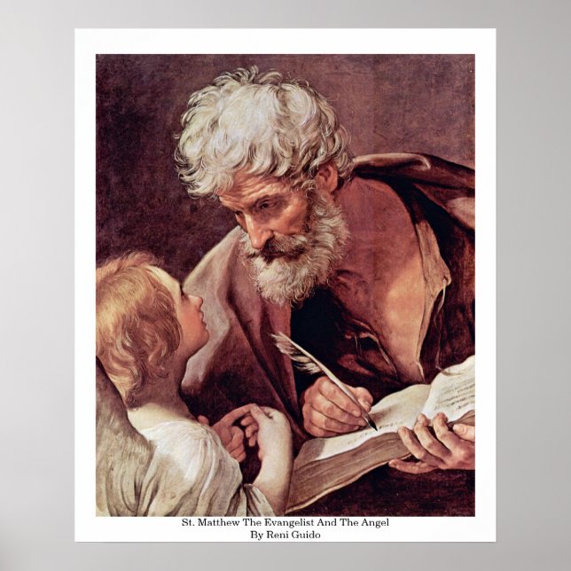 St. Matthew The Evangelist And The Angel Poster (Front)