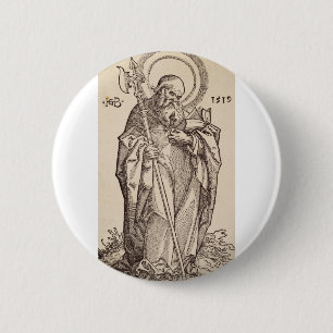 St. Matthew the Evangelist - Fine Art Reproduction Button