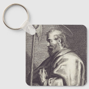St. Matthew the Evangelist - Fine Art Reproduction Keychain