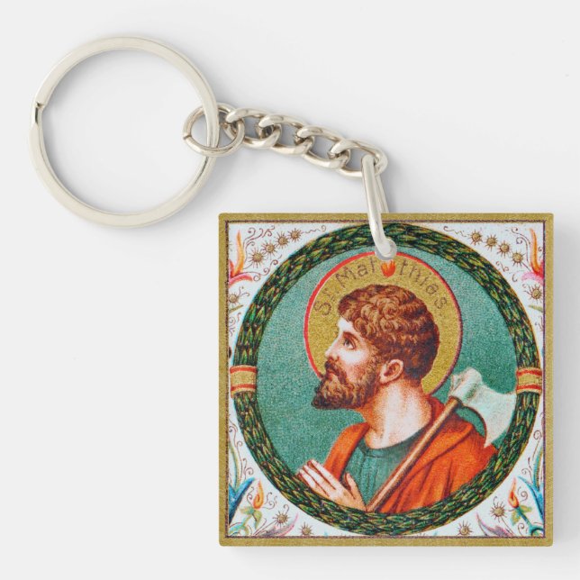 St. Matthias the Apostle (JMAS 09) Keychain (Front)