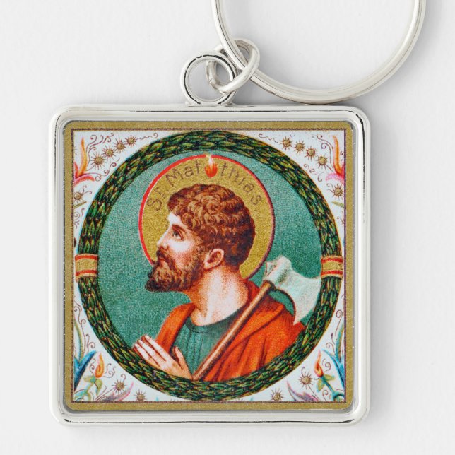St. Matthias the Apostle (JMAS 09) Keychain (Front)