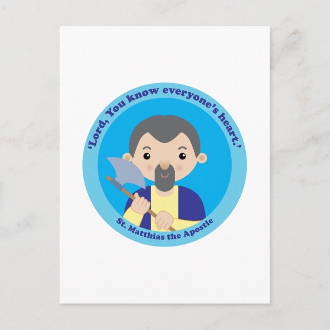St. Matthias the Apostle Postcard (Front)