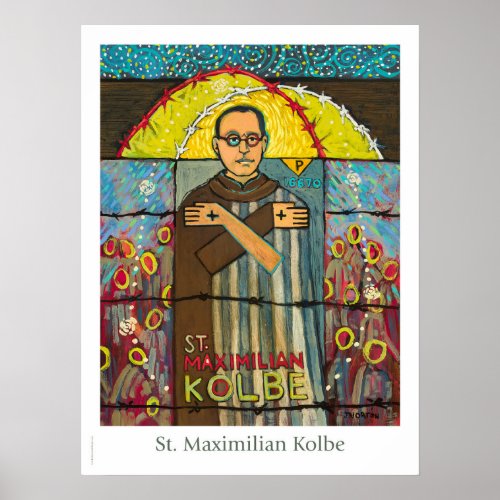 St Maximilian Kolbe Catholic Classroom poster