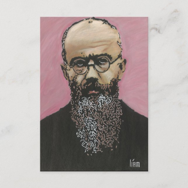 St. Maximilian Kolbe Prayer Card (Front)