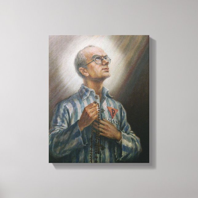 St Maximillian Kolbe, Canvas Print (Front)