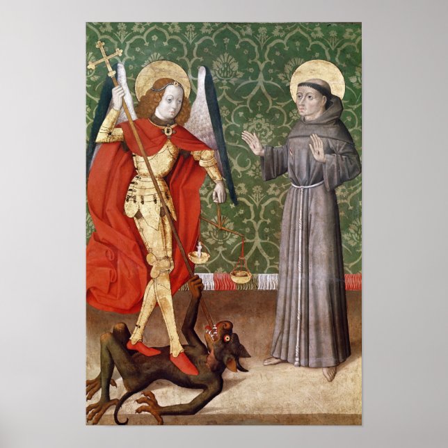 St. Michael and St. Francis of Assisi, c.1480 Poster (Front)