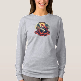 St Michael and the Devil Women's Long Sleeve Tee
