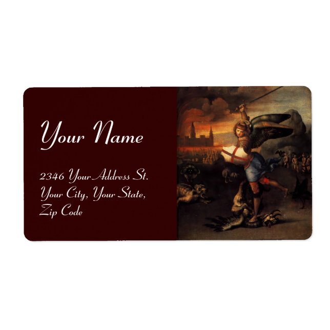 St Michael and the Dragon ,brown Label (Front)